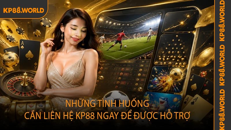 Những tình huống cần liên hệ KP88 ngay để được hỗ trợ